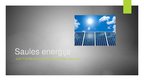 Prezentācija 'Saules energija', 1.