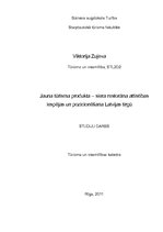 Biznesa plāns 'Jauna tūrisma produkta - siera restorāna attīstības iespējas un pozicionēšana La', 1.