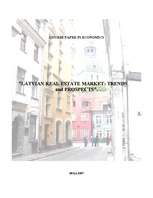 Referāts 'Latvian Real Estate Market: Trends and Prospects', 1.