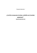 Referāts 'Latviešu ornamenta izcelsme, attīstība un tā nozīme mūsdienās', 1.
