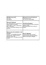 Konspekts 'Telephoning', 2.