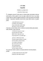 Konspekts 'J.V.Gēte "Fausts"- atbildes uz jautājumiem literatūras darba lapās', 1.