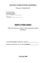 Diplomdarbs 'Galveno uzdevumu analīze un firmas personāla vadības uzlabošana', 98.