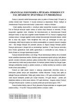 Konspekts 'Francijas ekonomika pēckara periodā un tās mūsdienu īpatnības un problēmas', 1.