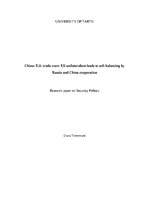 Referāts 'China - US Trade Wars', 1.