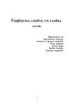 Konspekts 'Uzņēmuma uzbūve un vadība', 1.