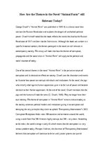 Eseja 'How Are the Themes in the Novel “Animal Farm” still Relevant Today', 1.
