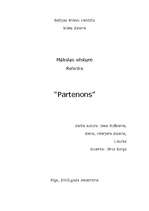 Referāts 'Partenons', 1.