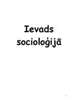 Konspekts 'Ievads socioloģijā', 1.