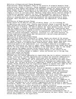 Eseja 'Organizational Change Management', 1.