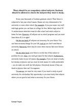 Eseja 'A For and Against Essay', 1.