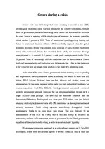 Eseja 'Greece During a Crisis', 1.