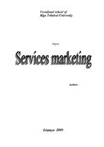Referāts 'Services Marketing', 1.