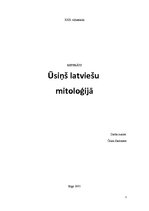 Referāts 'Ūsiņš latviešu mitoloģijā', 1.