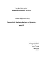 Referāts 'Sekundārie dati mārketinga pētījumos, paneļi', 1.