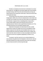 Eseja 'Male and Female Roles in Our Society', 1.