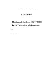 Referāts 'Klientu apmierinātība ar sniegtajiem pakalpojumiem', 1.