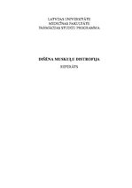 Referāts 'Dišēna muskuļu distrofija', 1.
