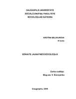 Referāts 'Jaunatnes socioloģija', 1.