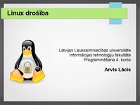 Prezentācija 'Linux drošība', 1.