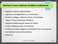 Prezentācija 'Linux drošība', 20.