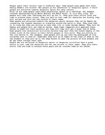 Eseja 'Extreme Sports', 1.