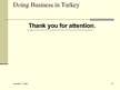 Prezentācija 'Doing Business in Turkey', 10.