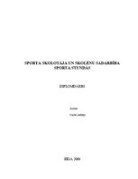 Diplomdarbs 'Sporta skolotāja un skolēnu sadarbība sporta stundās', 1.