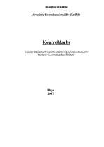 Referāts 'Ārvalstu konstitucinālās tiesības - kontroldarbs', 1.