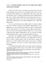 Eseja 'K.Kundziņa pedagoģisko uzskatu un Toledo vadlīnijās pausto reliģiskās izglītības', 1.