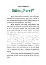 Eseja 'Augusts Saulietis - stāsta "Purvā" konspektīvs satura izklāsts', 1.