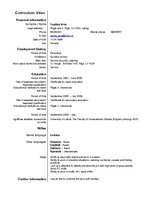 Paraugs 'Curriculum Vitae', 1.