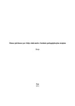 Eseja 'Manas pārdomas par Jūlija Aleksandra Studenta pedagoģiskajām atziņām', 1.