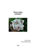 Biznesa plāns 'Biznesa plāns "Orhideja"', 1.