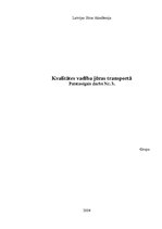 Konspekts 'Kvalitātes vadība jūras transportā', 1.