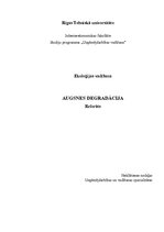 Referāts 'Augsnes degradācija', 1.
