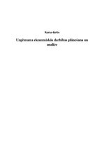 Referāts 'Uzņēmuma ekonomiskās darbības plānošana un analīze', 1.