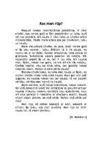 Eseja 'Kas man rūp?', 1.