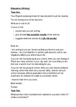 Konspekts 'Education', 1.