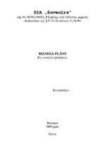 Biznesa plāns 'SIA "Suvenīrs"', 1.