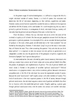 Eseja 'Politics. Political Socialization. Socioeconomic Status', 1.