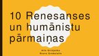 Prezentācija 'Desmit renesanses un humānistu pārmaiņas Eiropā', 1.
