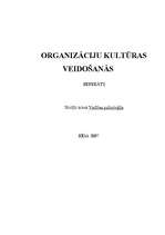 Referāts 'Organizāciju kultūras veidošanās', 1.