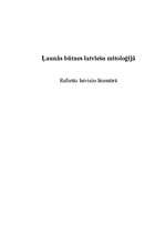 Referāts 'Ļaunās būtnes latviešu mitoloģijā', 1.