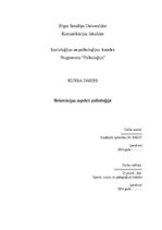 Konspekts 'Rekreācijas aspekti psiholoģijā', 1.