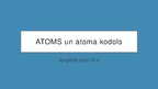 Prezentācija 'Atoms, atoma kodols', 1.