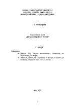 Konspekts 'Integrācijas procesa priekšvēsture', 1.