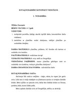 Konspekts 'Rotaļnodarbību konspekti veidošanā', 1.