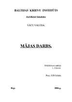 Konspekts 'Vācu valoda juristiem no O.Pribitokas grāmatas', 1.