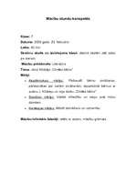 Konspekts 'Literatūras stundas norise speciālās skolas 7.klasē', 1.
